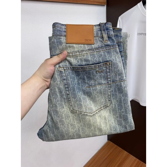 Dior Oblique All-Over Jacquard Denim Jeans